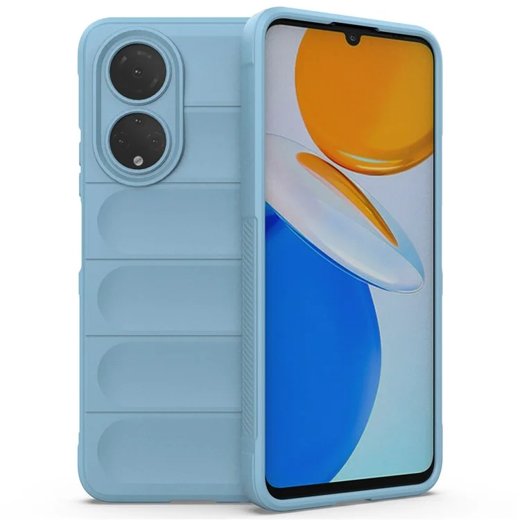 For Honor X7 4G / Honor Play 30 Plus 5G Robuste Handyhülle Stoßfest Präzise Ausschnitte TPU Rückseite - Baby Blau
