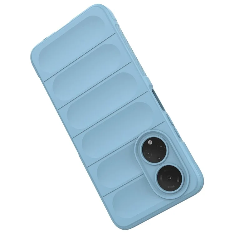 For Honor X7 4G / Honor Play 30 Plus 5G Robuste Handyhülle Stoßfest Präzise Ausschnitte TPU Rückseite - Baby Blau