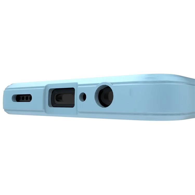 For Honor X7 4G / Honor Play 30 Plus 5G Robuste Handyhülle Stoßfest Präzise Ausschnitte TPU Rückseite - Baby Blau