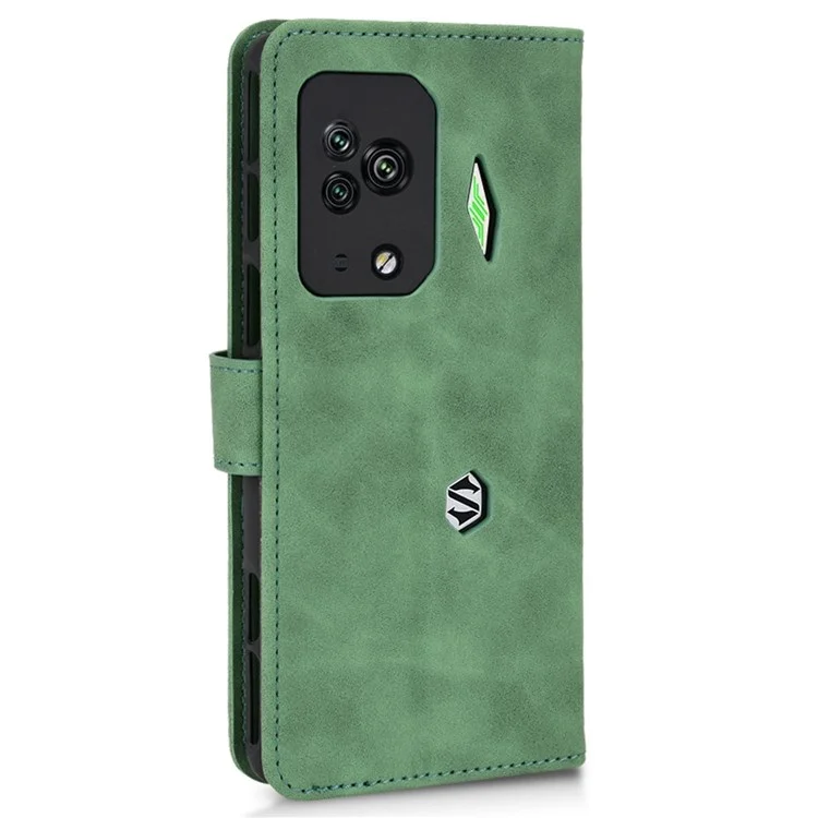 Für Xiaomi Black Hai 5 Pro Skin-touch Feel Phone Hülle PU Leder Magnetische Verschlussstand Wallet Wallet Mit Riemen - Grün