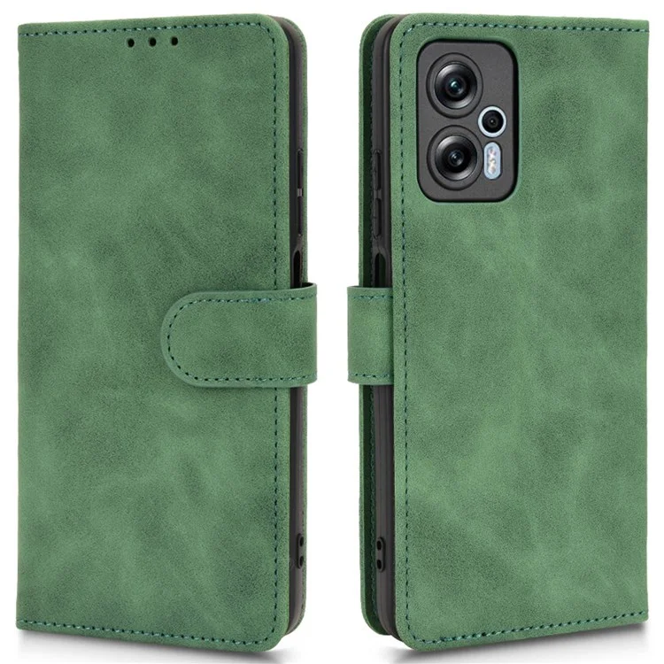 Per Xiaomi Redmi Note 11T Pro 5G / Note 11T Pro+ 5G / Note 12T Pro 5G / Poco X4 GT 5G / Redmi K50i 5G Custodia in Pelle PU Wallet Stand - Verde