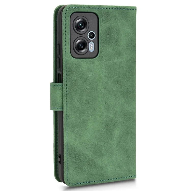 Per Xiaomi Redmi Note 11T Pro 5G / Note 11T Pro+ 5G / Note 12T Pro 5G / Poco X4 GT 5G / Redmi K50i 5G Custodia in Pelle PU Wallet Stand - Verde