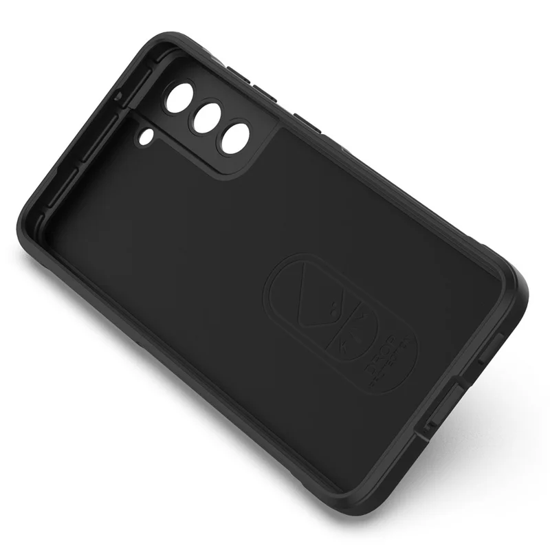 For Samsung Galaxy S21 FE 5G Rugged Design Phone Case Precise Cutout Scratch-resistant TPU Back Cover - Light Grey