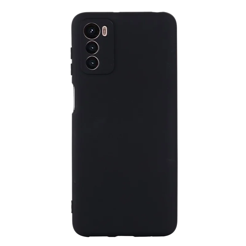 For Motorola Moto G42 4G Anti-scratch Silicone Soft Phone Case Bumper Cover Anti-fall Mobile Phone Protector - Black