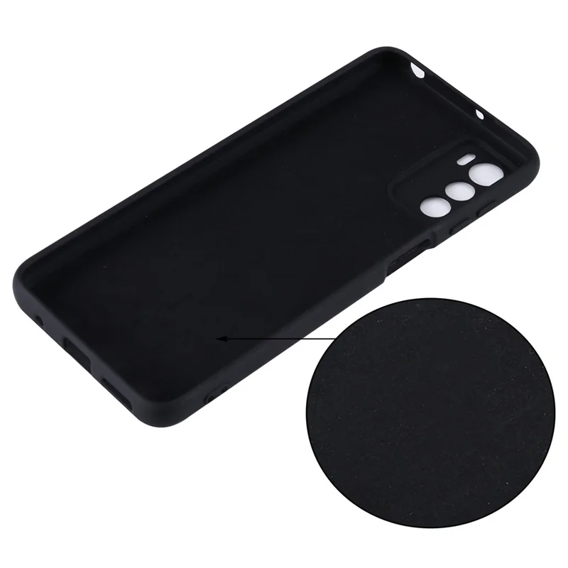 For Motorola Moto G42 4G Anti-scratch Silicone Soft Phone Case Bumper Cover Anti-fall Mobile Phone Protector - Black