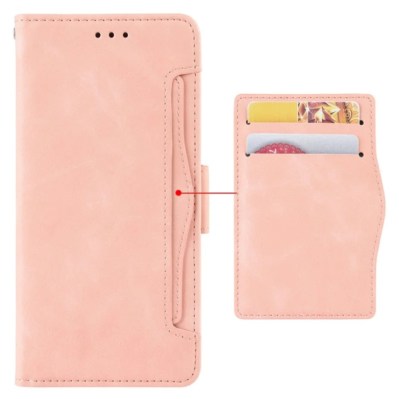 Per Huawei Nova 10 4G Slothet a Slot a Più Carte Case in Pelle PU Funzione di Chiusura Magnetica Shock a Prova di Shock - Rosa