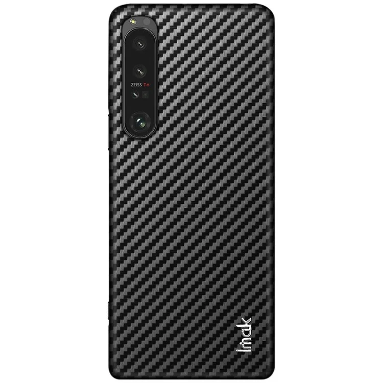 IMAK Ruiyi Series для Sony Xperia 1 IV 5G Чехол из углеродного волокна с антиотпечатками пальцев, жесткий пластиковый чехол