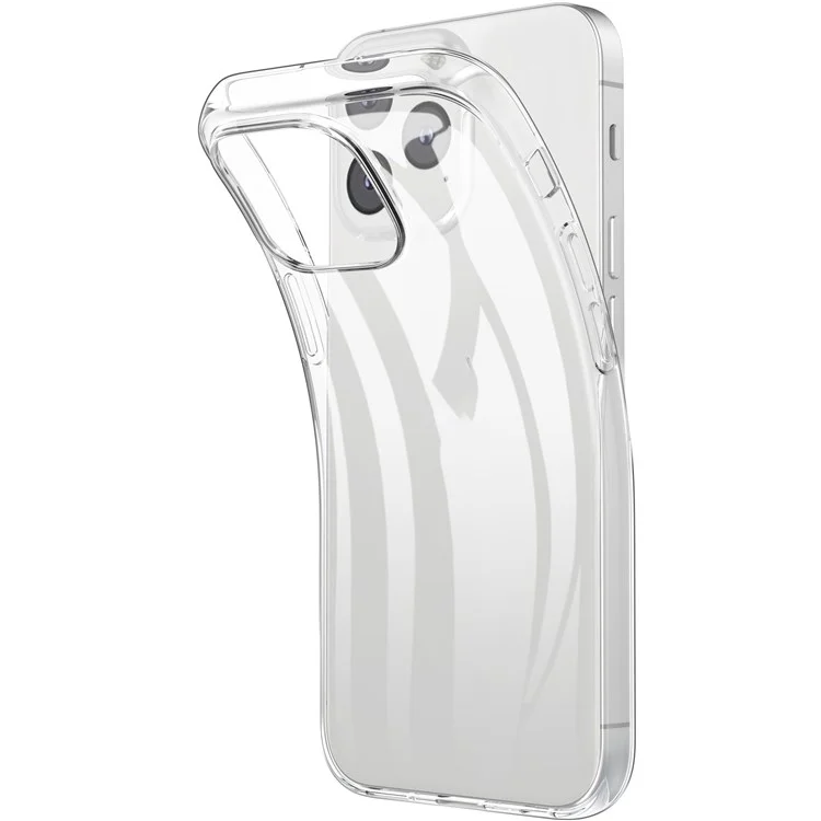 Coque de téléphone anti-empreintes digitales pour iPhone 14 Plus 6,7 pouces, housse de protection transparente et souple en TPU résistante aux chocs