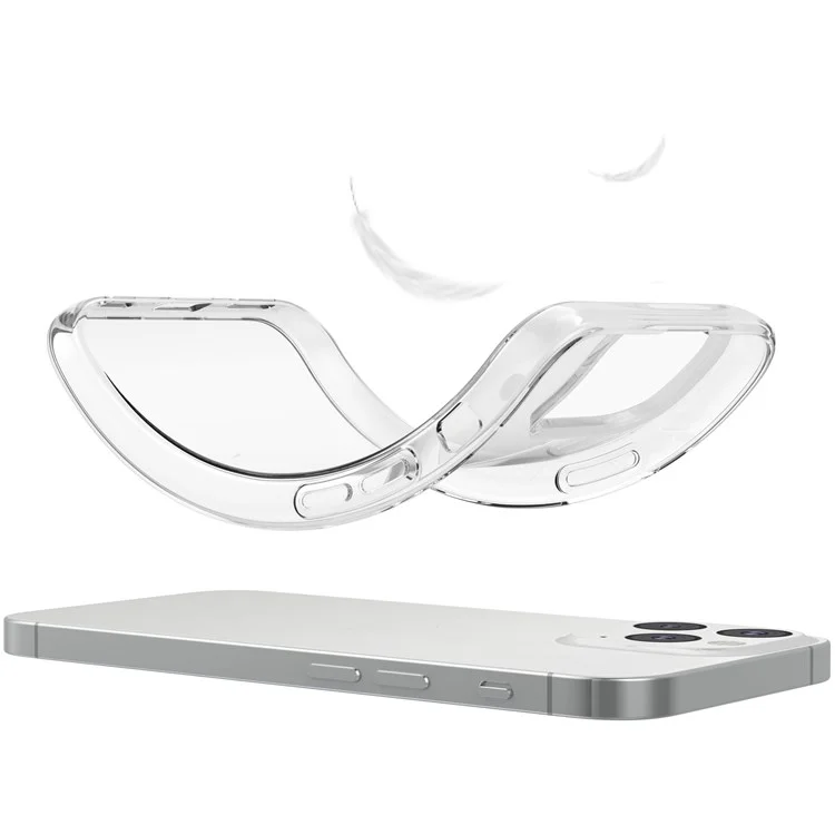 Pour Iphone 14 6,1 Pouces Super Clear TPU TPU Ultra-thin Anti-dust Phone Case Avec Protecteur D'écran en Verre Trempé à Arc à Arc 2.5D 2,5d