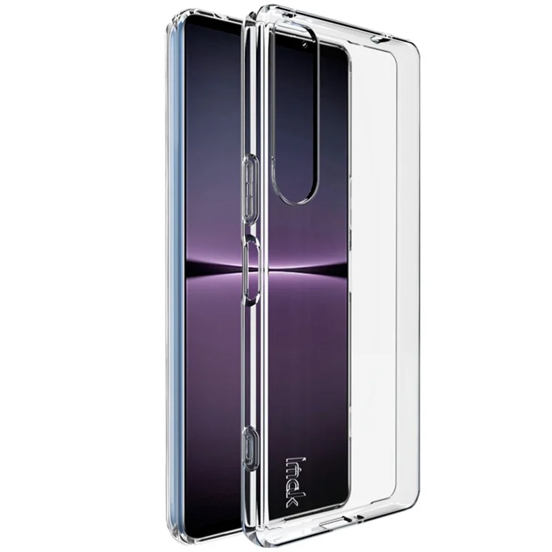 IMAK UX-5 Series for Sony Xperia 1 IV 5G Soft TPU Shock Absorption Protective Phone Case Raised Bezel Design Scratch Resistant Phone Covering Shell - Transparent