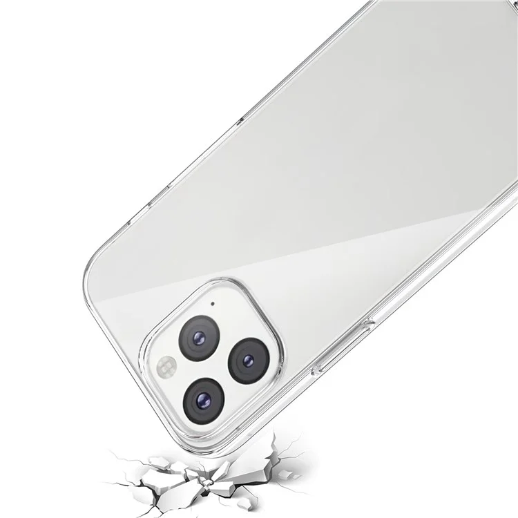 For iPhone 14 Pro Max 6.7 inch Ultra-thin 2.5D Arc Edge Tempered Glass Phone Screen Rear Camera Protector Flexible TPU Anti-dust Mobile Phone Shell Case
