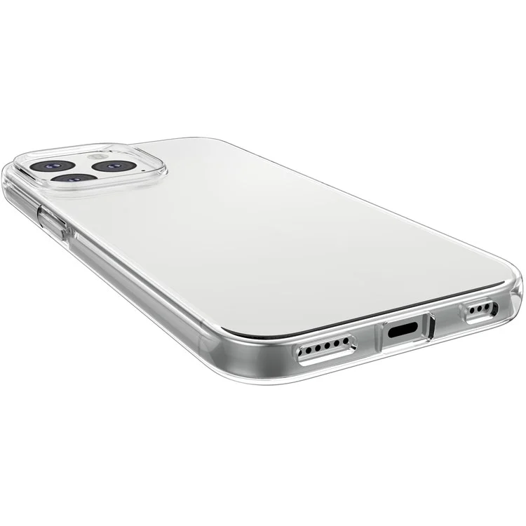 For iPhone 14 Pro Max 6.7 inch Ultra-thin 2.5D Arc Edge Tempered Glass Phone Screen Rear Camera Protector Flexible TPU Anti-dust Mobile Phone Shell Case