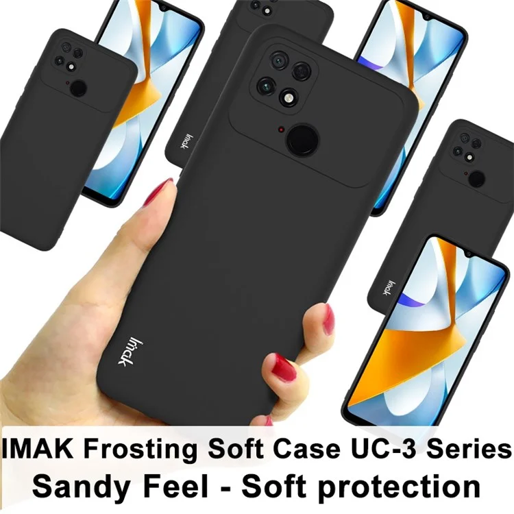 IMAK UC-3 Series for Xiaomi Poco C40 4G TPU Phone Case Matte Wear-resistant Soft Back Case Protective Shell