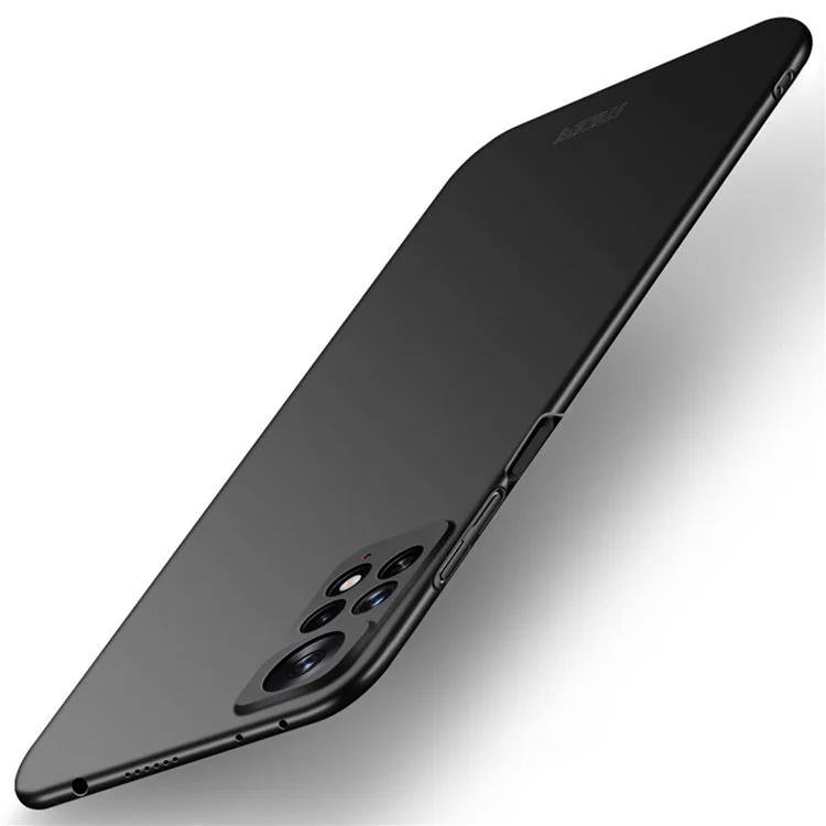 MOFI JK PC ​​series-1 Shield Para Xiaomi Redmi Note 11e Pro Otoño Proof Matte PC Hard Caída Back Camino Protección de la Cámara Cubierta Con Correa - Negro