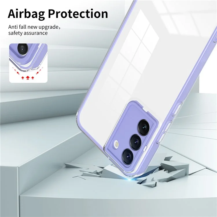 Para Samsung Galaxy S22 5G Case de Teléfono TPU Sin Deslizamiento Ultra Sin Deslizamiento Con un Colorido Shell de Protección de Teléfono Móvil Anti-scratch Anti-scratch - Violeta
