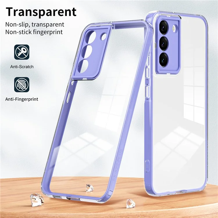 Para Samsung Galaxy S22 5G Case de Teléfono TPU Sin Deslizamiento Ultra Sin Deslizamiento Con un Colorido Shell de Protección de Teléfono Móvil Anti-scratch Anti-scratch - Violeta