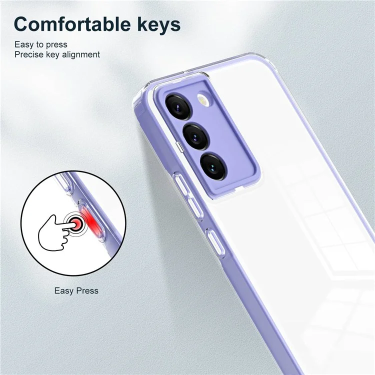 Para Samsung Galaxy S22 5G Case de Teléfono TPU Sin Deslizamiento Ultra Sin Deslizamiento Con un Colorido Shell de Protección de Teléfono Móvil Anti-scratch Anti-scratch - Violeta