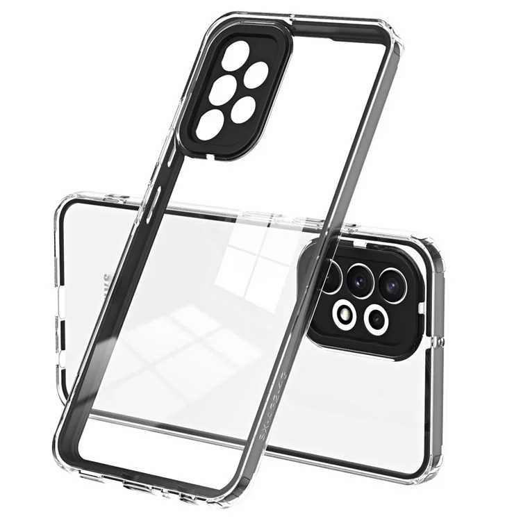 Anti-fall TPU Phone Case for Samsung Galaxy A53 5G, Clear Scratch-resistant Anti-fingerprint Cell Phone Cover - Black