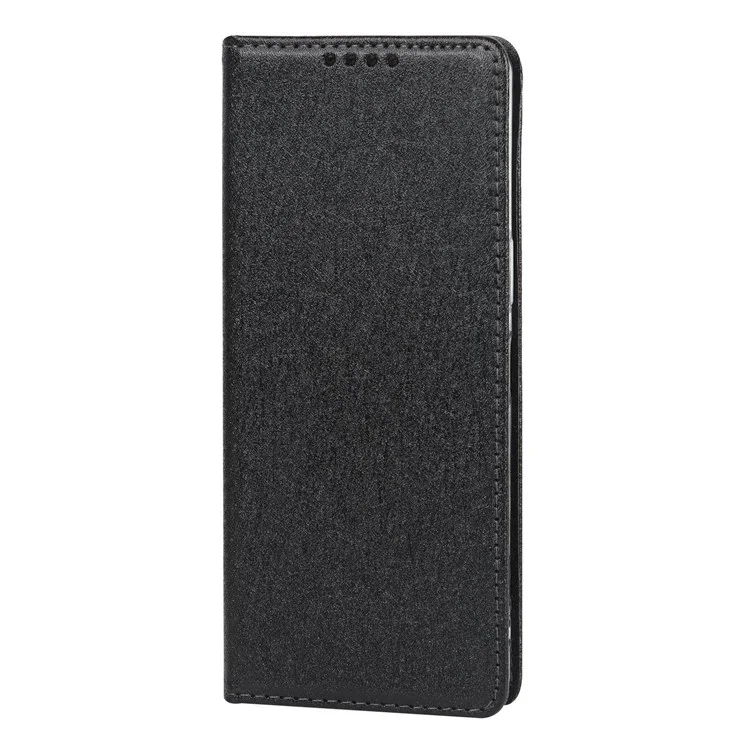 Pour Sony Xperia 1 IV 5G Apport de Texture de Texture de Tempre de Sille PU Soil - le Noir