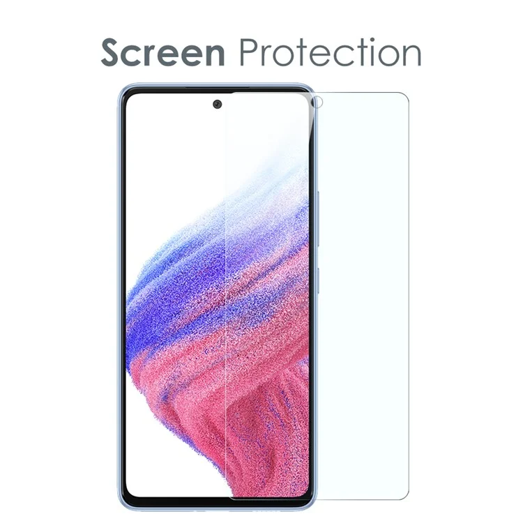 NORTHJO For Samsung Galaxy A53 5G Super Clear TPU Phone Case with Tempered Glass Screen Protector