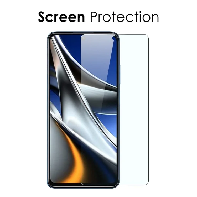 NORTHJO Für Xiaomi Poco X4 Pro 5G Kratzfeste TPU-Handyhülle mit ultradünnem Hartglasbildschirmschutz