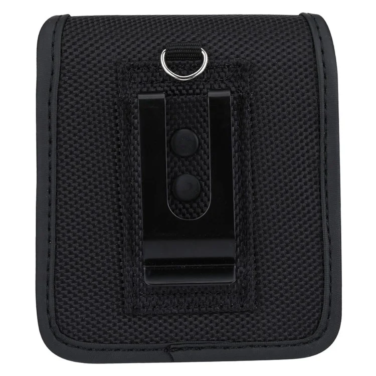 For Samsung Galaxy Z Flip4 5G / Flip3 5G Oxford Cloth Waist Belt Clip Phone Case Folding Phone Bag Pouch
