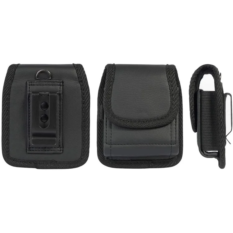 Für Samsung Galaxy Z Flip4 5G / Flip3 5G PU Leder Taillenschlaufe Telefon Hülle Gürtel Clip Magnetic Flip Telefontasche