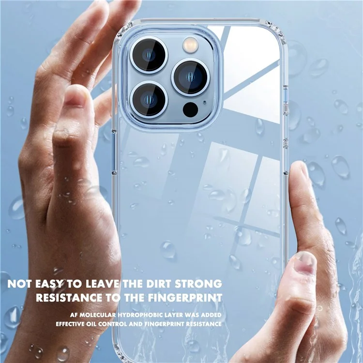 IPAKY Anti-fall Phone Case for iPhone 14 Pro 6.1 inch, Shockproof Crystal Clear Mobile Phone Bumper Cover