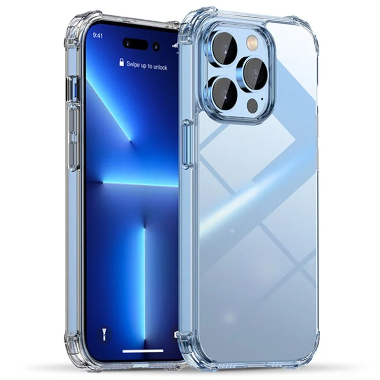 IPAKY For iPhone 14 Pro Max 6.7 inch Ultra Slim Drop-proof Phone Case Anti-scratch Hard PC TPU Frame Back Cover