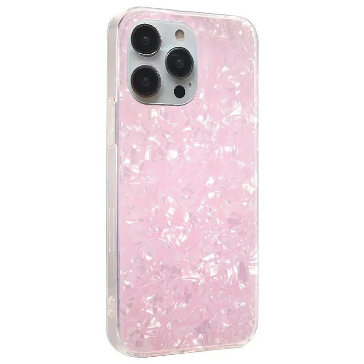 IPAKY Pour Iphone 14 Pro Max 6,7 Pouces IMD Case de Protection Soft TPU Hard Acrylique Taphic - Rose