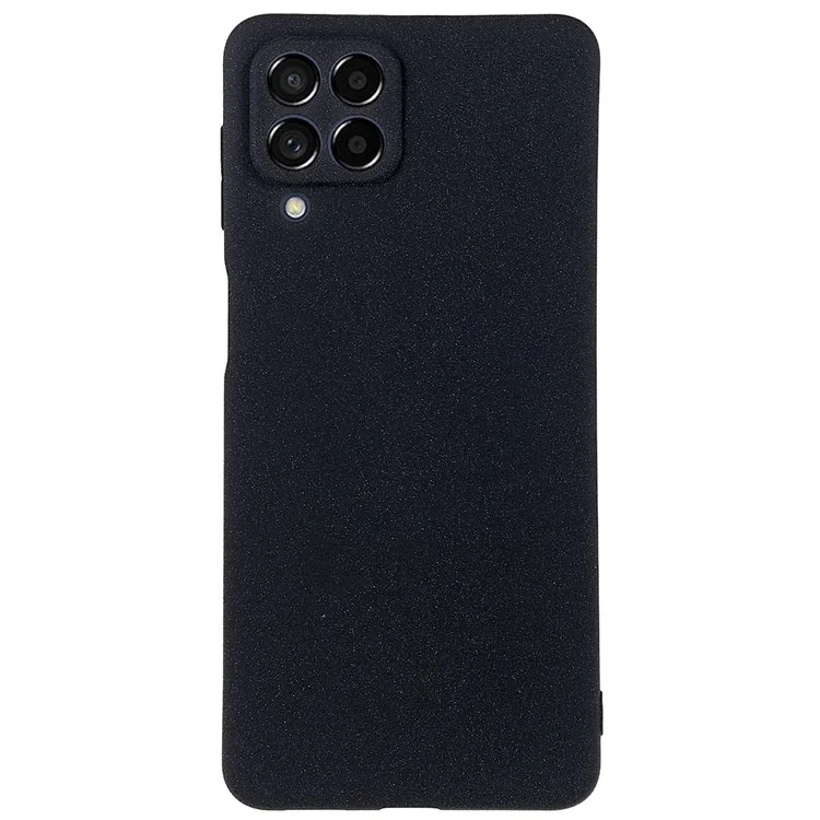 For Samsung Galaxy M53 5G Ultra Thin Anti-fall TPU Phone Case Anti-scratch Back Cover Double-Sided Matte Phone Shell - Black