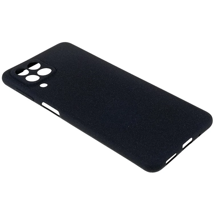 For Samsung Galaxy M53 5G Ultra Thin Anti-fall TPU Phone Case Anti-scratch Back Cover Double-Sided Matte Phone Shell - Black