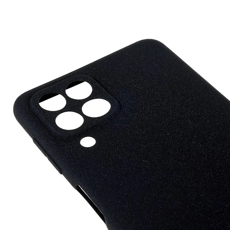 For Samsung Galaxy M53 5G Ultra Thin Anti-fall TPU Phone Case Anti-scratch Back Cover Double-Sided Matte Phone Shell - Black