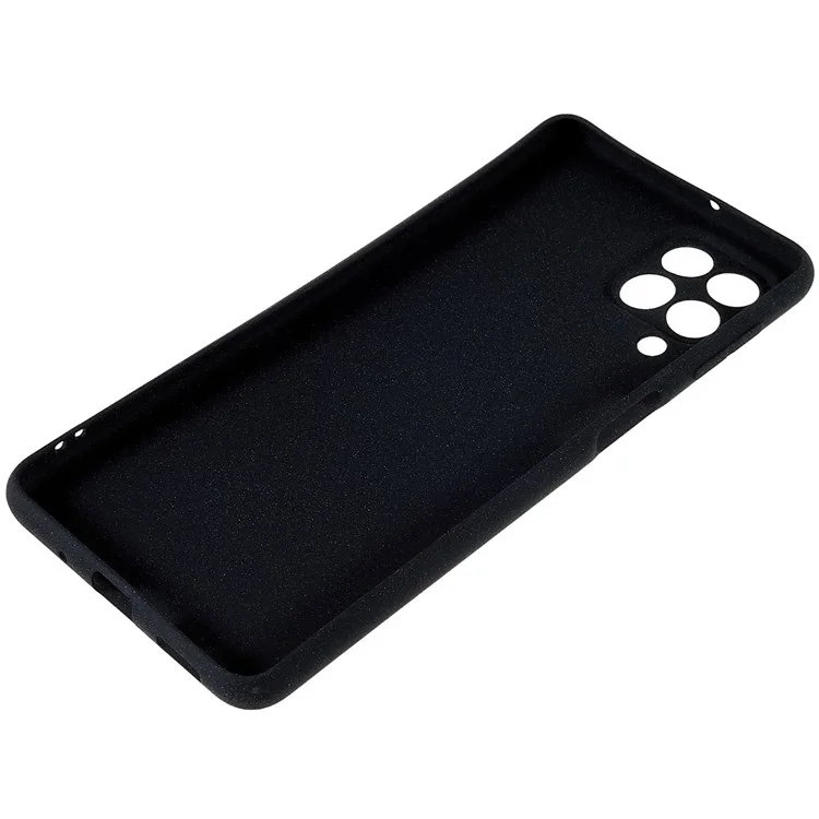 For Samsung Galaxy M53 5G Ultra Thin Anti-fall TPU Phone Case Anti-scratch Back Cover Double-Sided Matte Phone Shell - Black