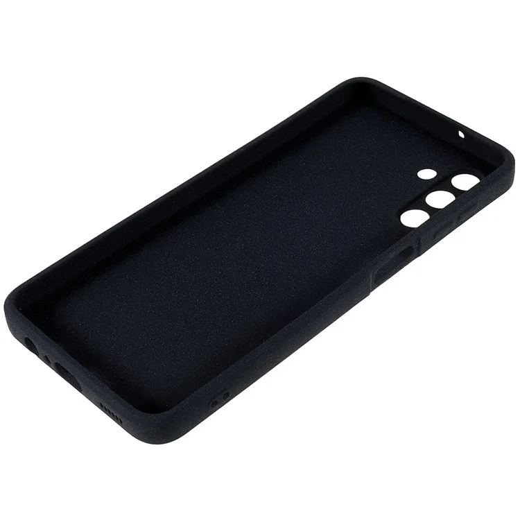 For Samsung Galaxy A13 5G / A04s 4G (164.7 x 76.7 x 9.1 mm) Soft TPU Phone Case Drop-proof Back Cover Anti-wear Double-Sided Matte Phone Shell - Black