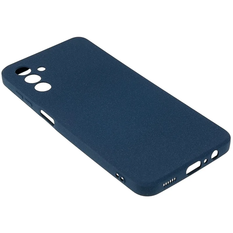 For Samsung Galaxy A13 5G / A04s 4G (164.7mm) Soft TPU Phone Case Drop-proof Back Cover Anti-wear Double-Sided Matte Phone Shell - Dark Blue