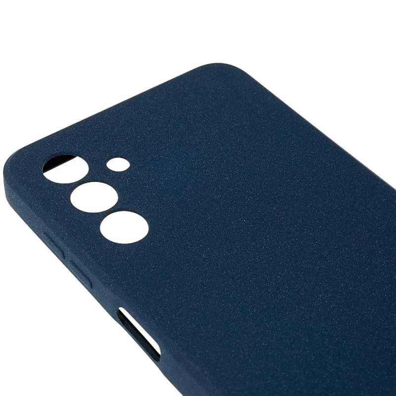 For Samsung Galaxy A13 5G / A04s 4G (164.7mm) Soft TPU Phone Case Drop-proof Back Cover Anti-wear Double-Sided Matte Phone Shell - Dark Blue