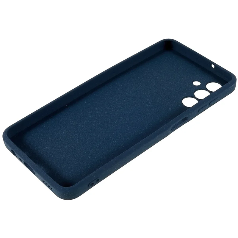 For Samsung Galaxy A13 5G / A04s 4G (164.7mm) Soft TPU Phone Case Drop-proof Back Cover Anti-wear Double-Sided Matte Phone Shell - Dark Blue
