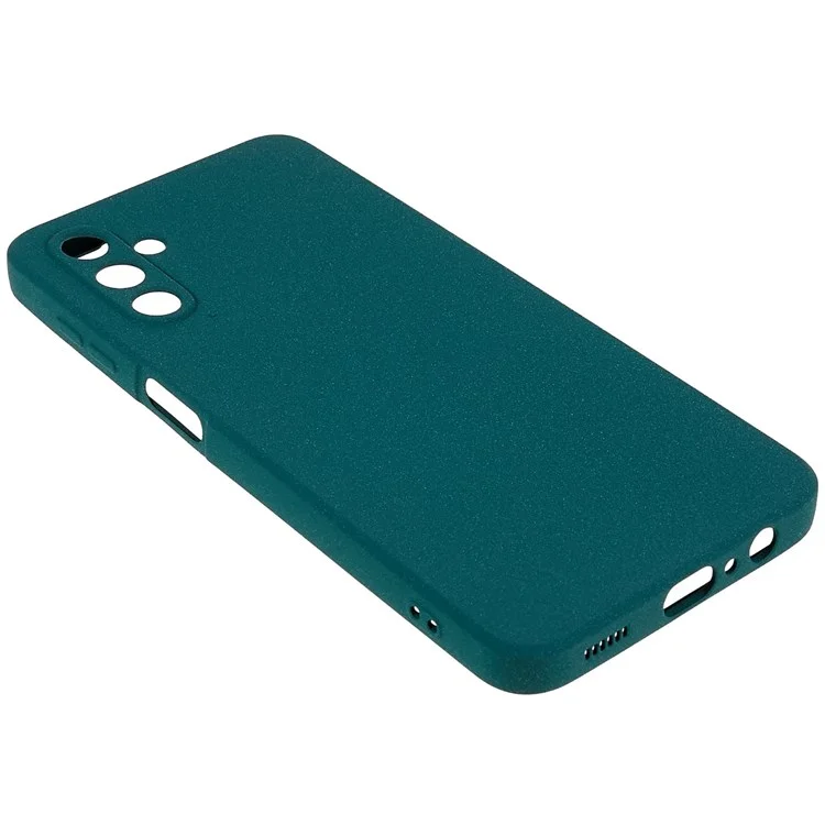 For Samsung Galaxy A13 5G / A04s 4G (164.7mm) Soft TPU Phone Case Drop-proof Back Cover Anti-wear Double-Sided Matte Phone Shell - Dark Green