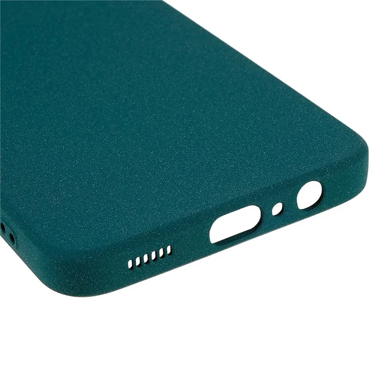 For Samsung Galaxy A13 5G / A04s 4G (164.7mm) Soft TPU Phone Case Drop-proof Back Cover Anti-wear Double-Sided Matte Phone Shell - Dark Green