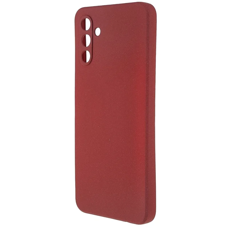 For Samsung Galaxy A13 5G / A04s 4G (164.7mm) Soft TPU Phone Case Drop-proof Back Cover Anti-wear Double-Sided Matte Phone Shell - Red