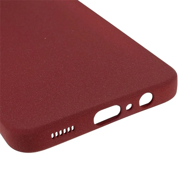 For Samsung Galaxy A13 5G / A04s 4G (164.7mm) Soft TPU Phone Case Drop-proof Back Cover Anti-wear Double-Sided Matte Phone Shell - Red