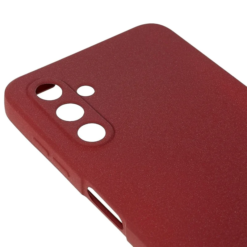 For Samsung Galaxy A13 5G / A04s 4G (164.7mm) Soft TPU Phone Case Drop-proof Back Cover Anti-wear Double-Sided Matte Phone Shell - Red