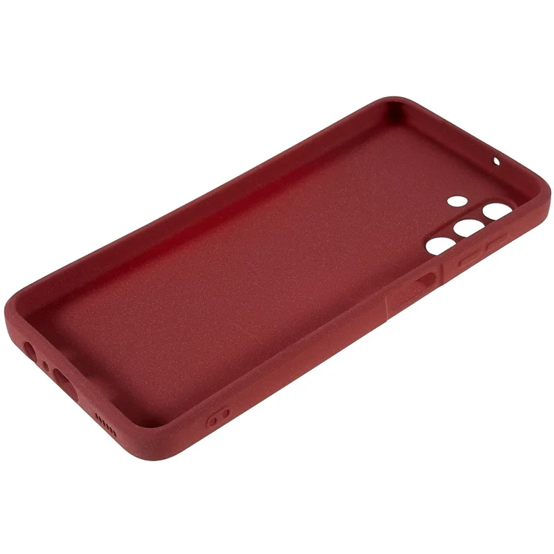 For Samsung Galaxy A13 5G / A04s 4G (164.7mm) Soft TPU Phone Case Drop-proof Back Cover Anti-wear Double-Sided Matte Phone Shell - Red
