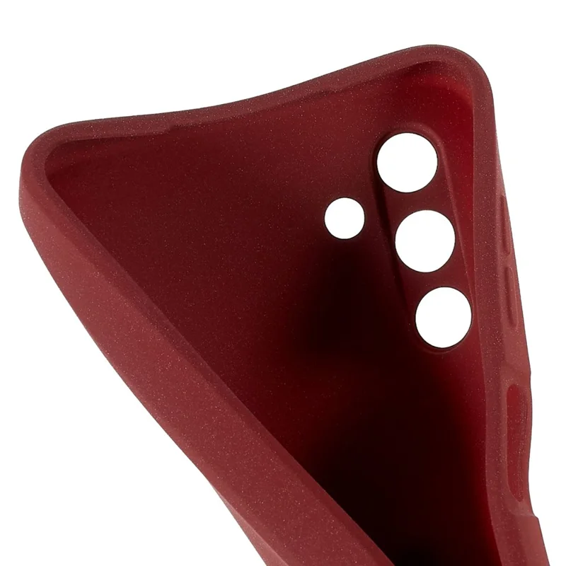 For Samsung Galaxy A13 5G / A04s 4G (164.7mm) Soft TPU Phone Case Drop-proof Back Cover Anti-wear Double-Sided Matte Phone Shell - Red