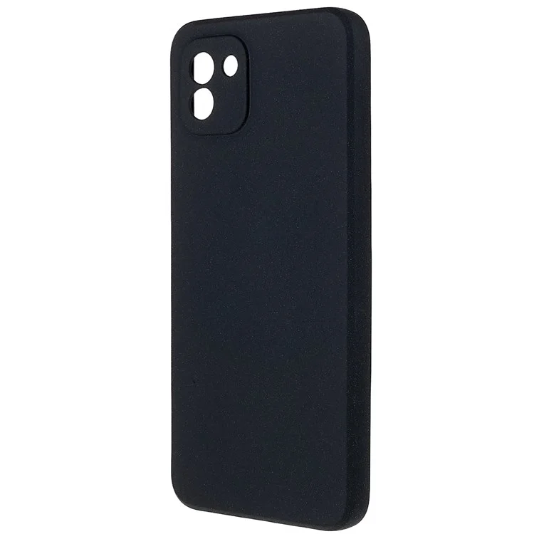 Per Samsung Galaxy A03 (164,2 x 75,9 x 9,1 mm) Custodia per telefono cellulare in TPU morbido a prova di caduta Custodia per telefono cellulare a doppia faccia opaca - Nero