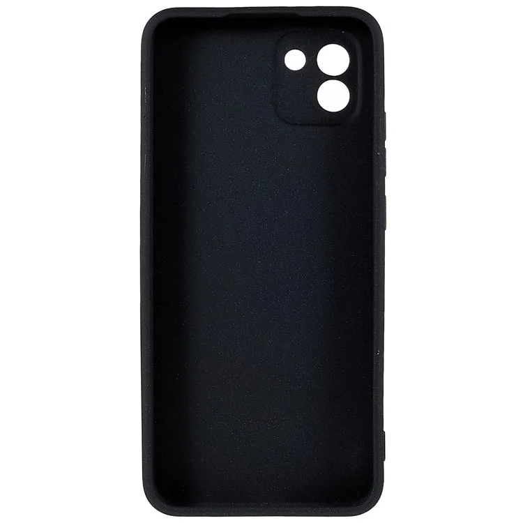 Per Samsung Galaxy A03 (164,2 x 75,9 x 9,1 mm) Custodia per telefono cellulare in TPU morbido a prova di caduta Custodia per telefono cellulare a doppia faccia opaca - Nero