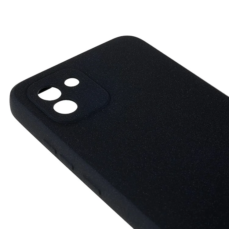 Per Samsung Galaxy A03 (164,2 x 75,9 x 9,1 mm) Custodia per telefono cellulare in TPU morbido a prova di caduta Custodia per telefono cellulare a doppia faccia opaca - Nero