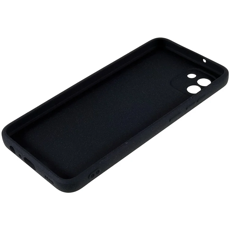 Per Samsung Galaxy A03 (164,2 x 75,9 x 9,1 mm) Custodia per telefono cellulare in TPU morbido a prova di caduta Custodia per telefono cellulare a doppia faccia opaca - Nero