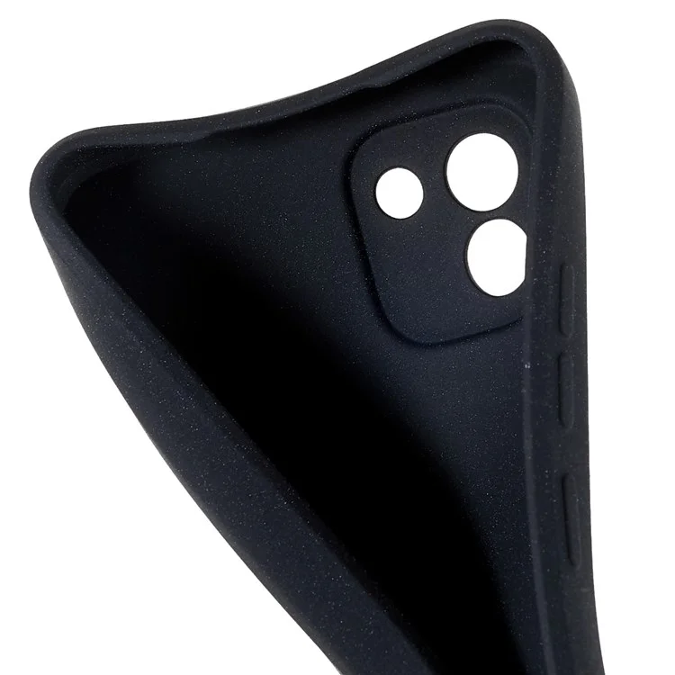 Per Samsung Galaxy A03 (164,2 x 75,9 x 9,1 mm) Custodia per telefono cellulare in TPU morbido a prova di caduta Custodia per telefono cellulare a doppia faccia opaca - Nero